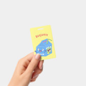 かわいいハッピーミルクパックキャラクター漫画 バッジ (手持ち)