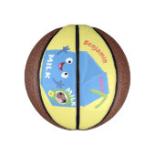 かわいいハッピーミルクパックキャラクター漫画 ミニバスケットボール (縦)