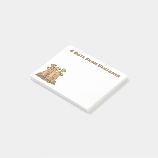 かわいいハッピーメルカート家族の漫画 ポストイット (アングル)