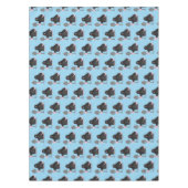 かわいいハッピーモグラ漫画イラストレーション テーブルクロス (正面)