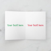 かわいいハッピーラズベリー漫画イラストレーション カード (内部)