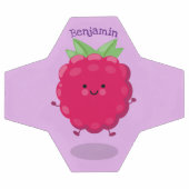 かわいいハッピーラズベリー漫画イラストレーション サッカーボール (フラット)