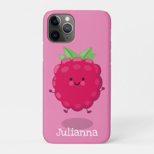 かわいいハッピーラズベリー漫画イラストレーション Case-Mate iPhoneケース (裏)
