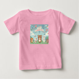 かわいいハッピーラバーデイベビーTシャツ ベビーTシャツ