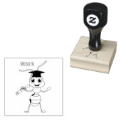 かわいいハッピーレッドアリの漫画 ラバースタンプ (押印)