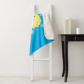 かわいいハッピーレモンライム漫画イラストレーション シェルパブランケット (インサイチュ)