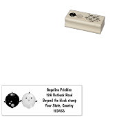 かわいいハッピーレモンライム漫画イラストレーション ラバースタンプ (押印)