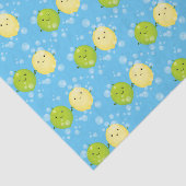 かわいいハッピーレモンライム漫画イラストレーション 薄葉紙 (詳細)