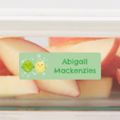 かわいいハッピーレモンライム漫画パーソナライズされた ラベル (貼付)