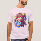 かわいいハッピーロリスターガール Tシャツ (正面)