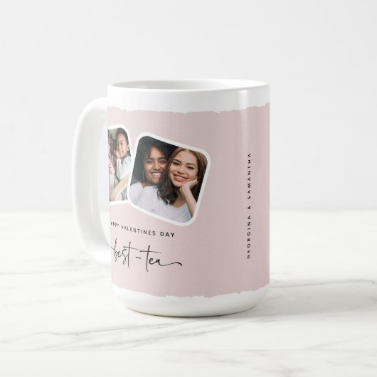 かわいいハッピーヴァレンティ最高のンティー コーヒーマグカップ (正面左)