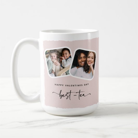 かわいいハッピーヴァレンティ最高のンティー コーヒーマグカップ (左)