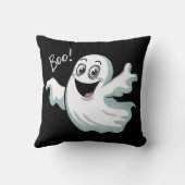 かわいいハッピー幽霊 クッション (裏面)