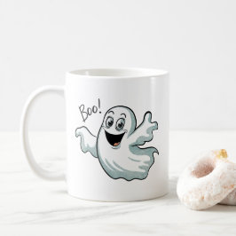 かわいいハッピー幽霊 コーヒーマグカップ
