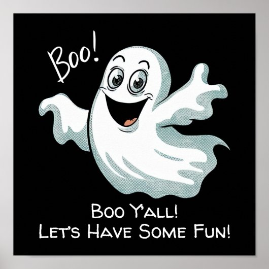 かわいいハッピー幽霊 ポスター (正面)