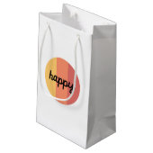 かわいいハッピー抱き枕 スモールペーパーバッグ (裏面アングル)