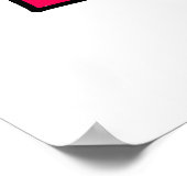 かわいいハッピー木曜日の週の挨拶文字式 ポスター (角)