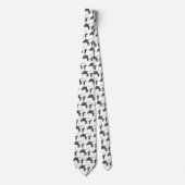 かわいいハッピー漫画のタピアイラストレーション ネクタイ (正面)