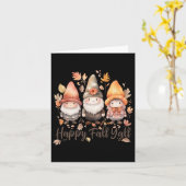 かわいいハッピー秋Y'all格言女子ハロウィーンコット カード (黄色い花)