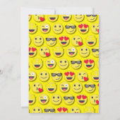 かわいいハッピー顔キッズ1st誕生日パーティー 招待状 (裏面)