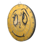 かわいいハッピー顔 ダーツボード (正面右)