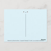 かわいいハッピー顔 ポストカード (裏面)