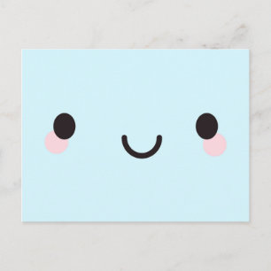 かわいいハッピー顔 ポストカード