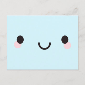 かわいいハッピー顔 ポストカード