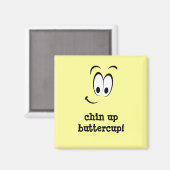 かわいいハッピー顔 マグネット (正面/裏面)