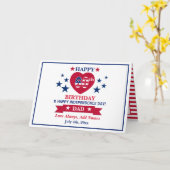 かわいいハッピー60誕生日&ハッピー独立記念日 カード (黄色い花)