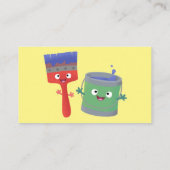 かわいいハッ絵画ピーのサービス漫画の名刺 名刺 (裏面)