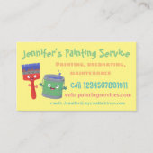 かわいいハッ絵画ピーのサービス漫画の名刺 名刺 (正面)