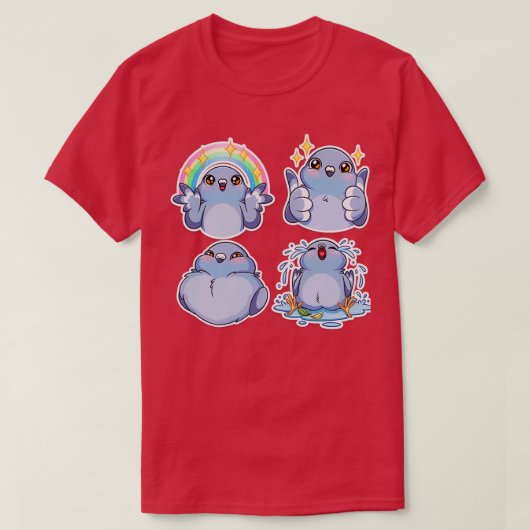 かわいいハト12 Tシャツ (デザイン正面)