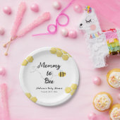 かわいいハニカムの赤ちゃんシャワーをお母さん ペーパープレート (パーティー)