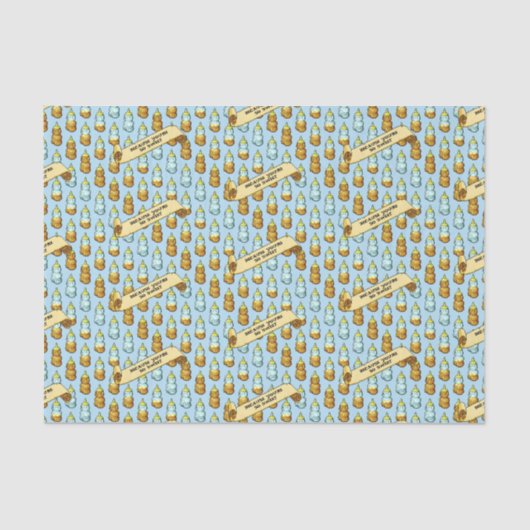 かわいいハニークマあなたはので甘い80sレトロ 薄葉紙 (正面)