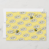 かわいいハニービーイエローキッズフォトバースデーパーティー 招待状 (裏面)