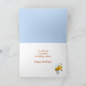 かわいいハニービーキッドの誕生日カード カード (内部)