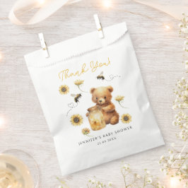 かわいいハニービーテディベアフローラ赤ちゃんシャワー フェイバーバッグ