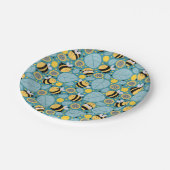 かわいいハニービーラッピング紙セット3ナプキン ペーパープレート (アングル)