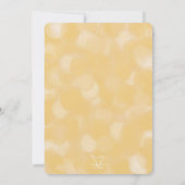 かわいいハニービー誕生日パーティー 招待状 (裏面)