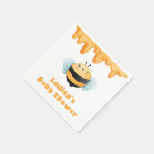 かわいいハニービー赤ちゃんシャワー スタンダードカクテルナプキン (角)