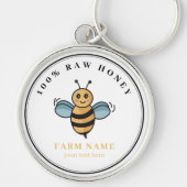 かわいいハニービー養蜂場 キーホルダー (正面)