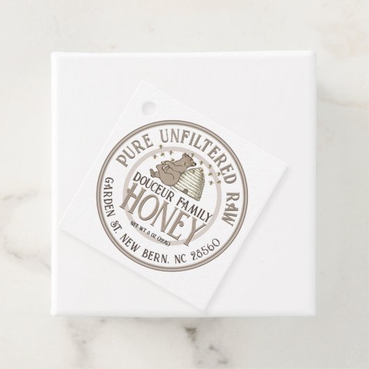 かわいいハニーベアージャールラベルスケップリトルベアーミツバチ フェイバータグ (インサイチュ)