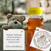 かわいいハニーベアージャールラベルスケップリトルベアーミツバチ フェイバータグ