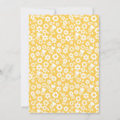 かわいいハニーベア&ビー子供の誕生日 招待状 (裏面)