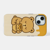 かわいいハニーベアiPhoneケース iPhone 15ケース (裏面横)