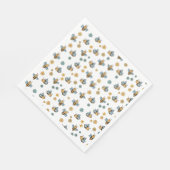 かわいいハニーミツバチ&フローラ野草 スタンダードランチョンナプキン (角)