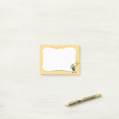 かわいいハニー(昆虫)マルハナバチオンポストイットノート ポストイット (デスク上)