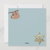 かわいいハヌッカスロートノートカード シーズンカード (裏面)