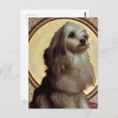 かわいいハバナの子犬はがき ポストカード (正面/裏面)